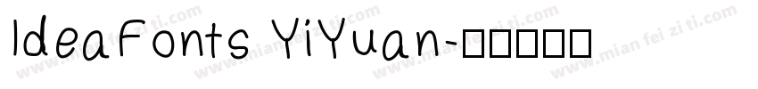 IdeaFonts YiYuan字体转换